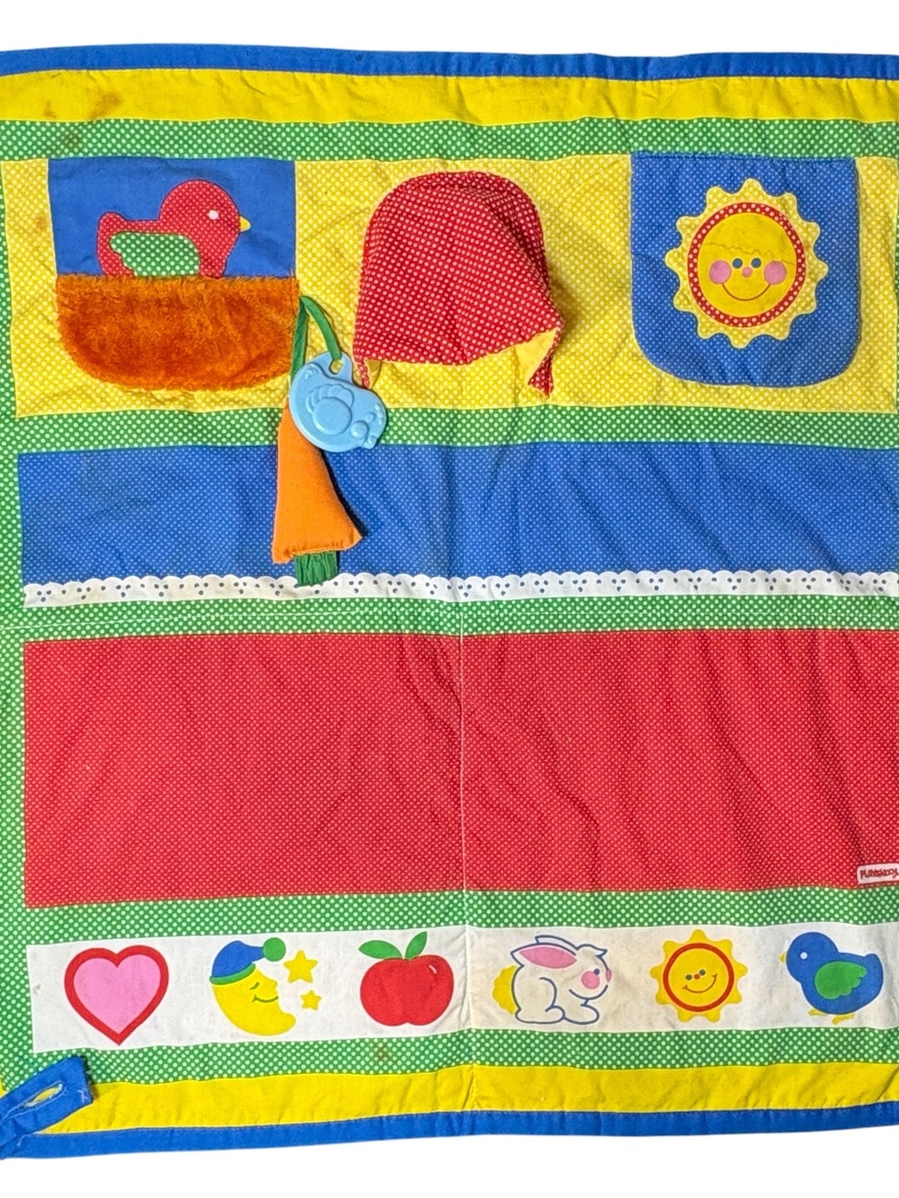 Vintage Playskool Fold N Go Activity Quilt Baby Play Mat 1987